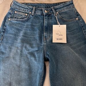 Djerf Avenue Straight Jeans Mid Blue 29
